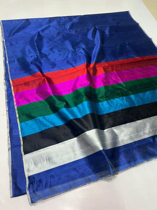 Royal Blue Heritage Chanderi Saree Celebrity looked Women sari