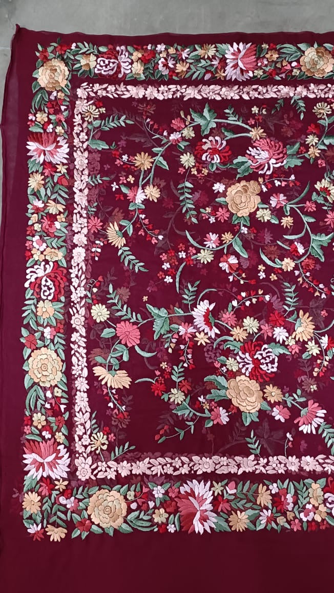 Raniganj Dupatta Authentic Parsi Gara Dupatta Parsi Dupatta