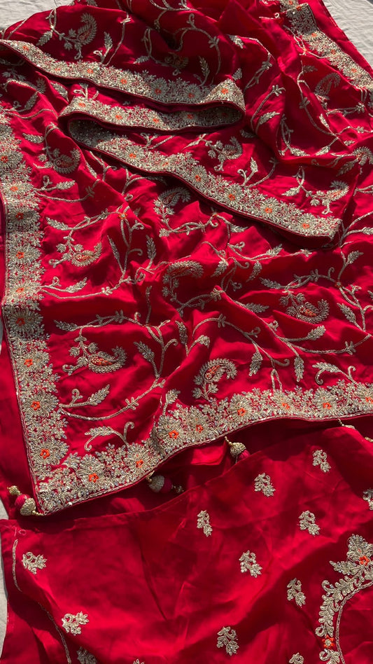 Wedding Gajji silk saree bridal saree