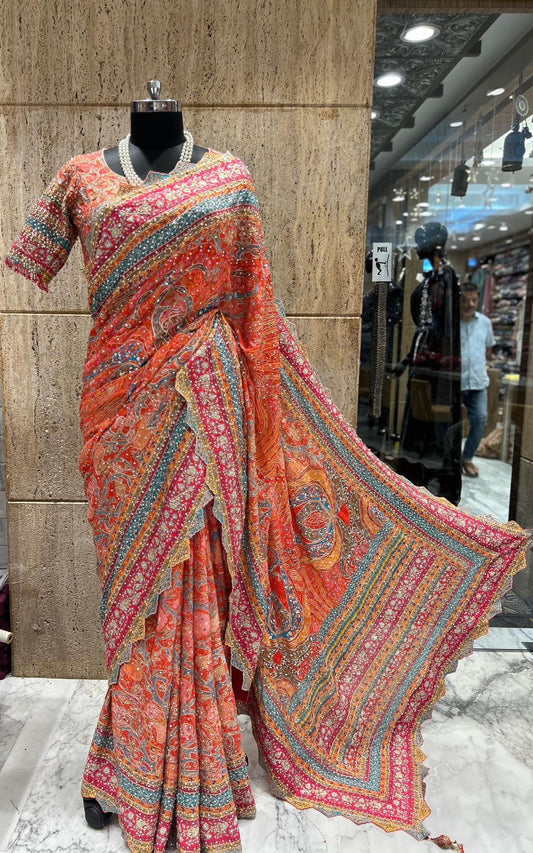 Indian wedding saree designer inspired sari blouse