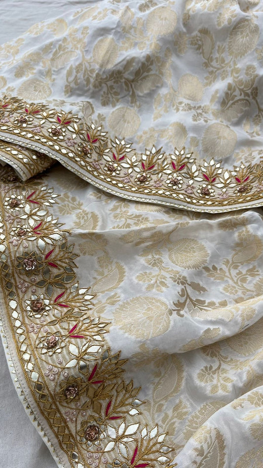 Raamleela inspired Gottapatti Banarsi silk saree