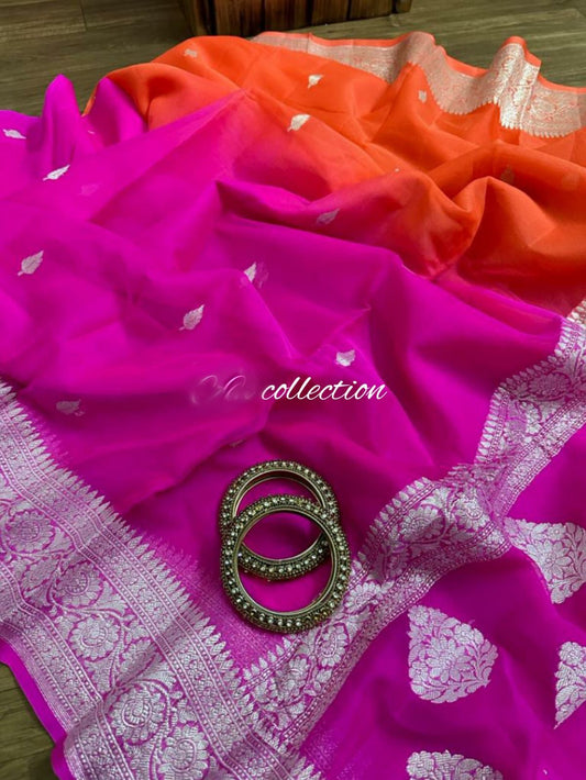Lavashi chiffon saree,,,,Banarsi sari