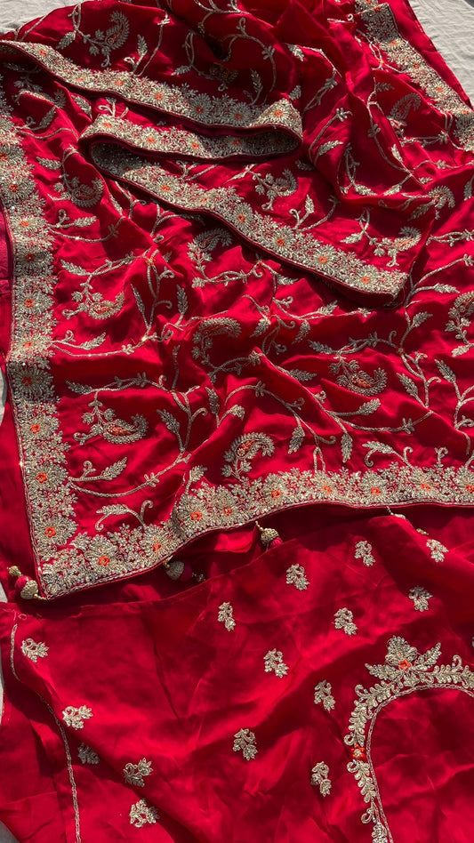 Wedding Gajji silk saree bridal saree