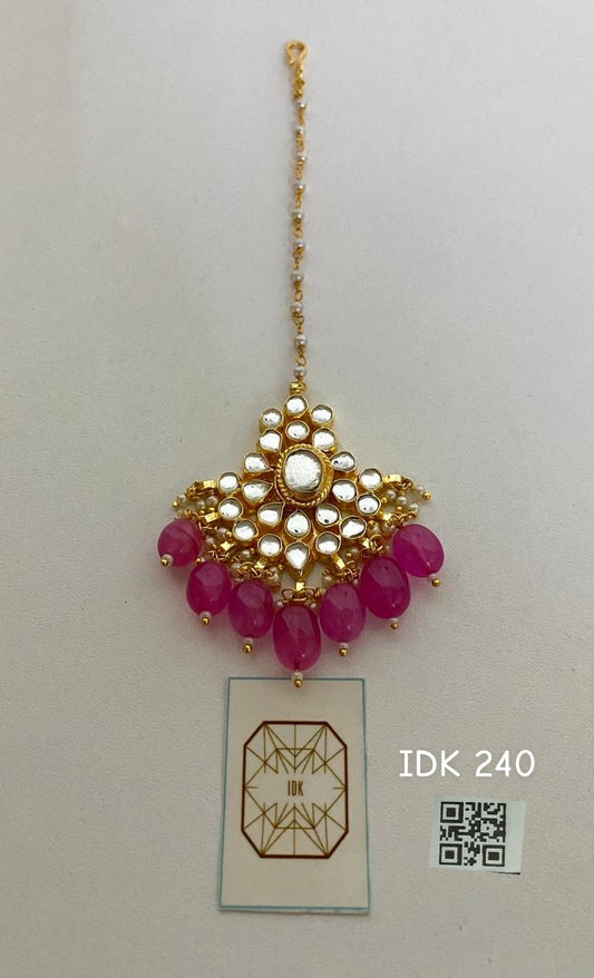 Maria Kundan tikka Indian jewellery