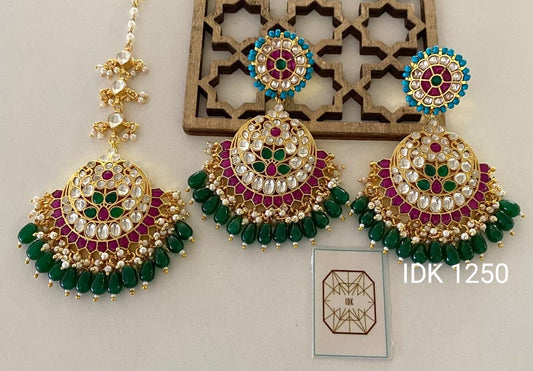 Avshika Kundan Set tikka set Kundan tikka