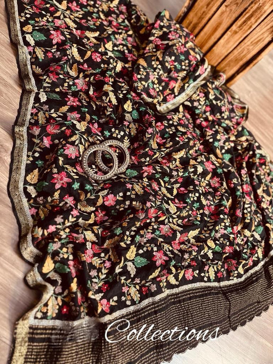 Rimini Embroidered Chinon Sarees