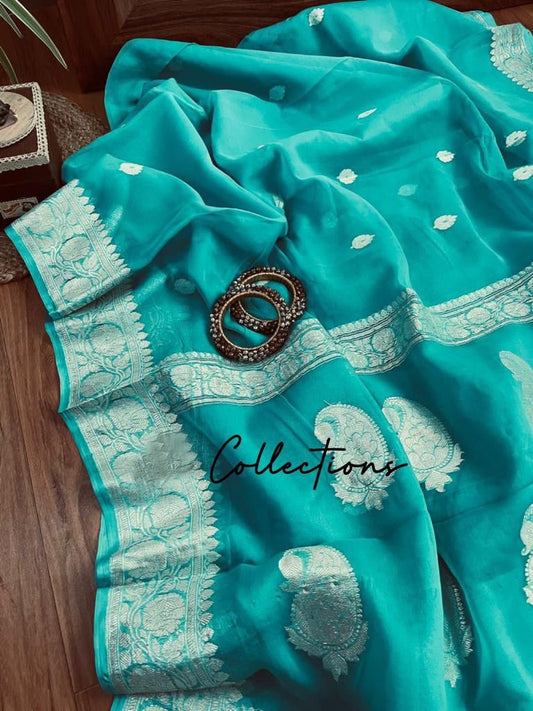 Timara chiffon Banarsi sarees
