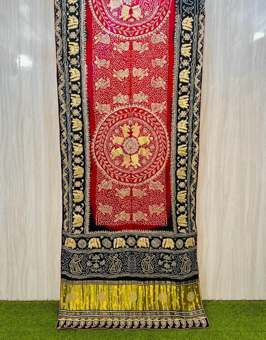 Gajji silk saree handwork saree embroidered sari blouse