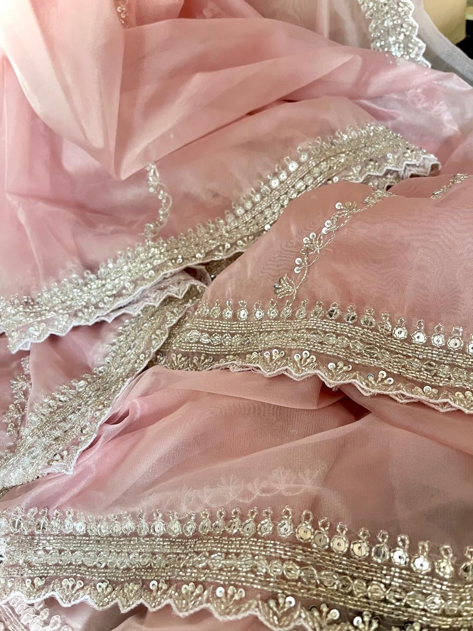 Sanisha organza saree partywear sarees Indian sari