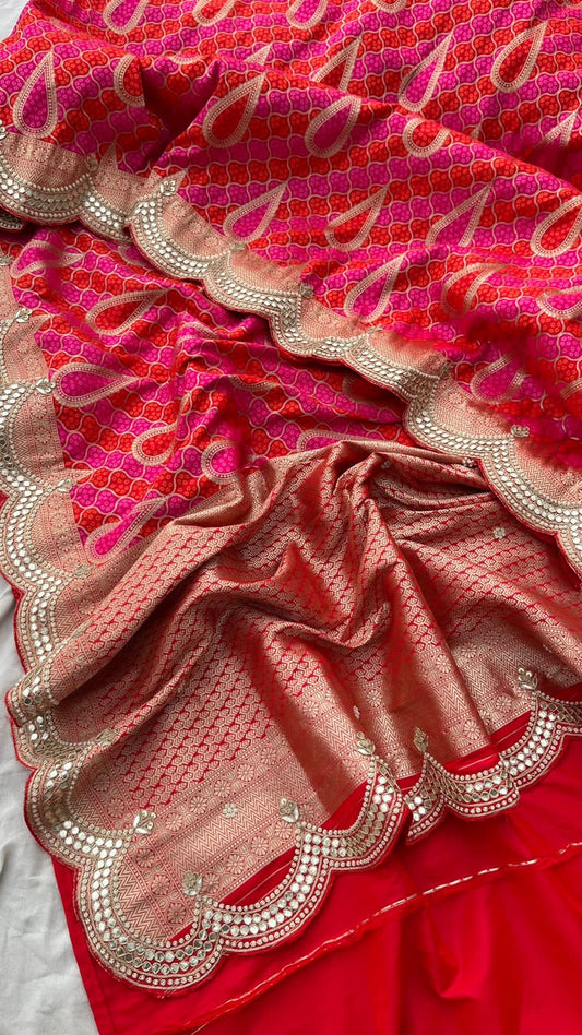 Renuka Banarsi Weaving Saree Munga silk saree