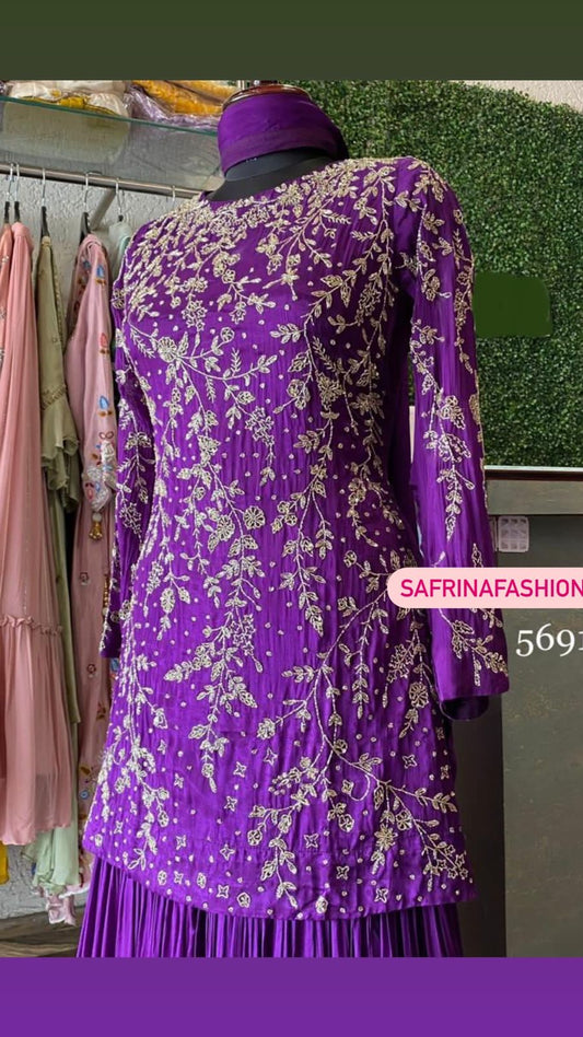 Rivisha kurta gharara dress indowestern dress
