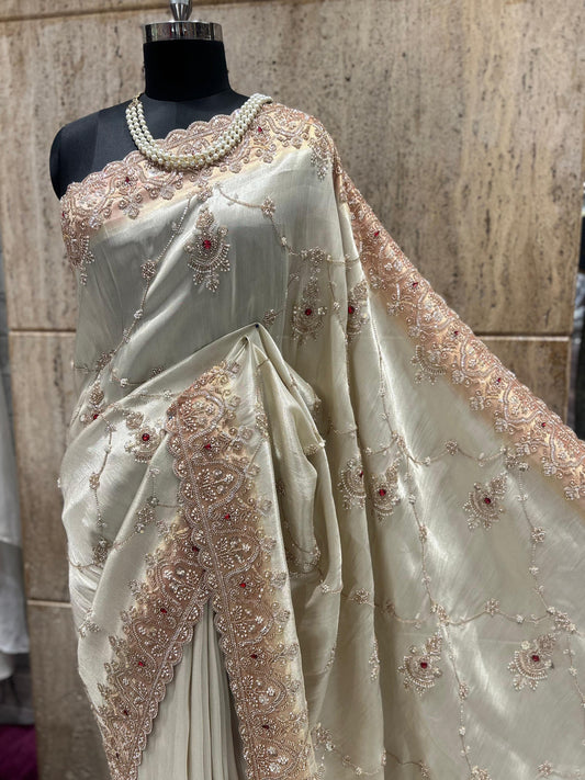 Silk Kanjeevaram saree handmade sari blouse Indian sarees