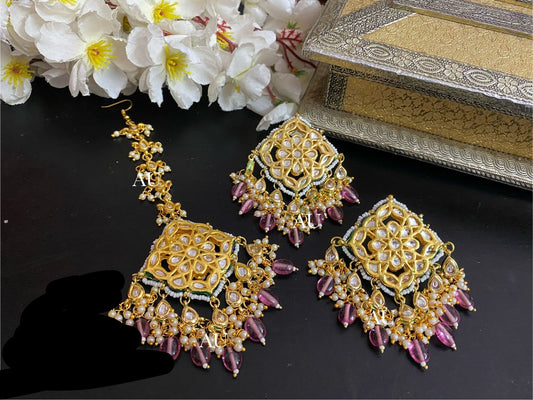 Mulani Kundan tikka set