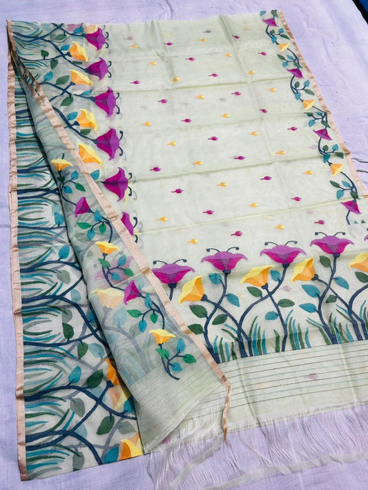 Tulip jamdani tantuj Muslim sarees
