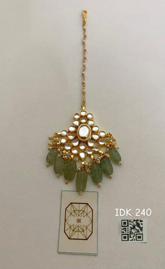 Maria Kundan tikka Indian jewellery