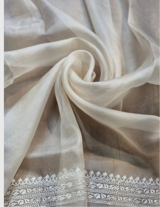 Laboni organza silk saree premium organza tassel sarees blouse