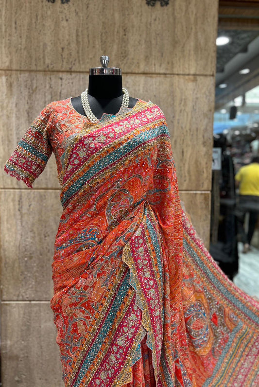 Indian wedding saree designer inspired sari blouse