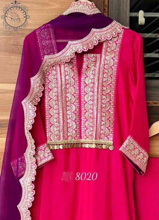 Rehmana silk suit Indian Salwar kameez Pakistani traditional dress