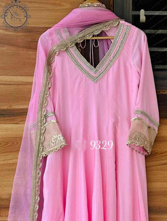 Pink Anarkali dress Indian salwar suit designer suit