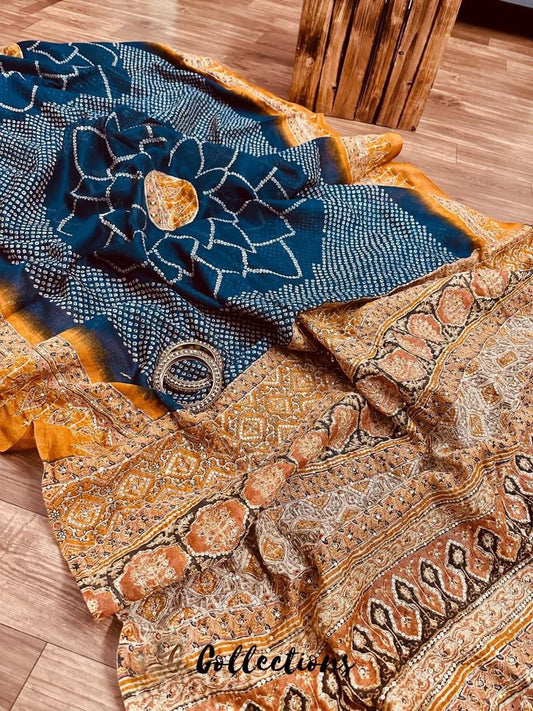 Chanderi Resham zari sequins saree