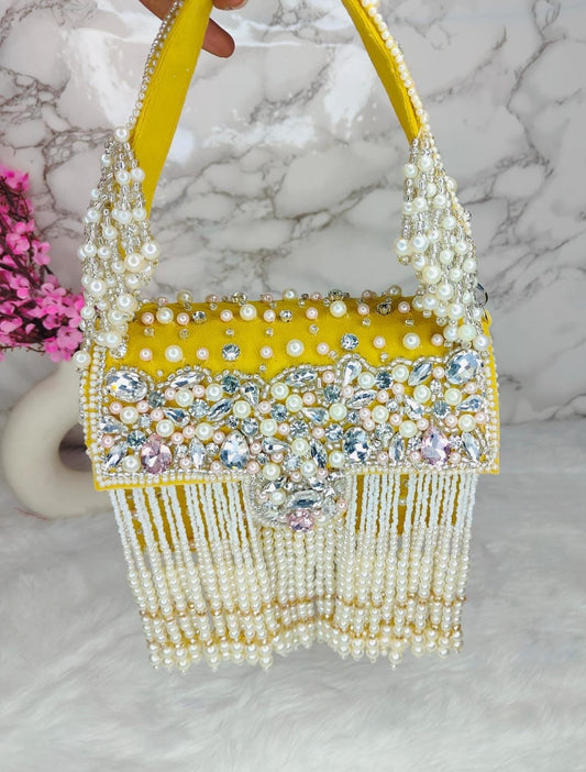 Crystal Pearl clutch bag women clutch