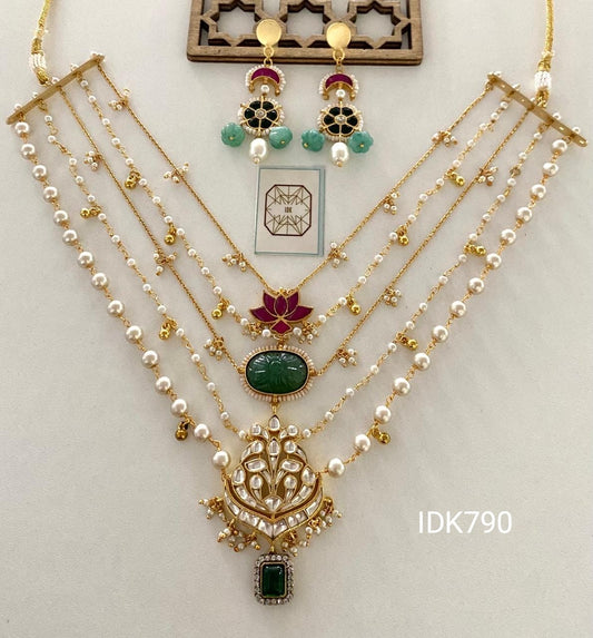Anokhi pearl kundan necklace set Indian necklace