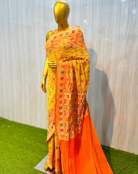 Banarsi Meenakari saree Indian traditional sarees blouse women sari