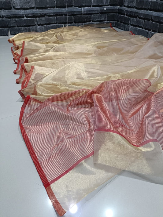 Handloom Chanderi Saree Bengal sari Indian sarees blouse