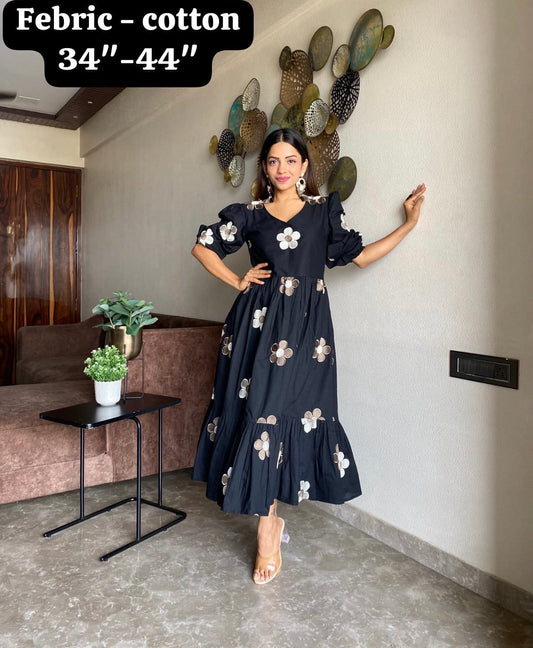 Rashi black gown dress Indian dress