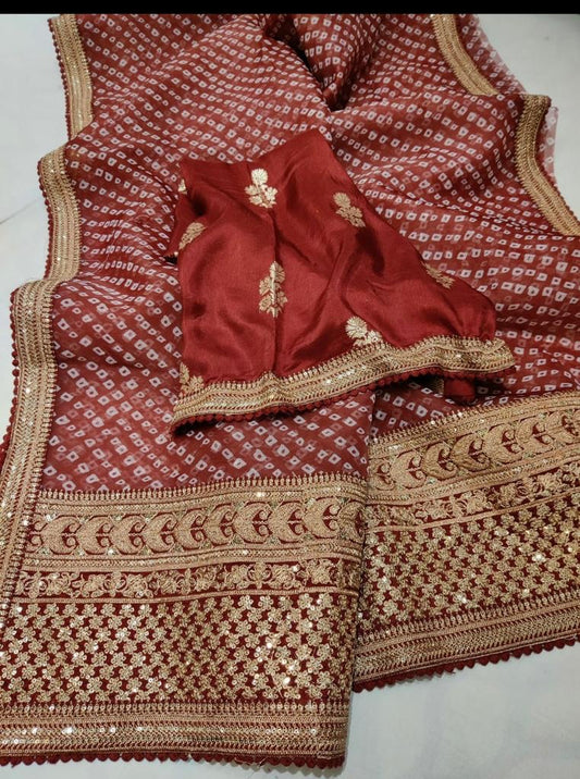 Mahima organza Indian saree