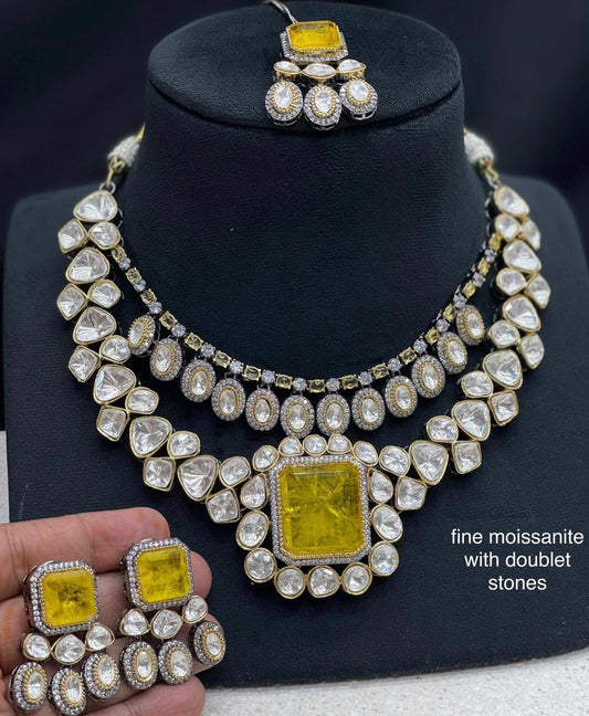 Lubina Kundan polki choker set