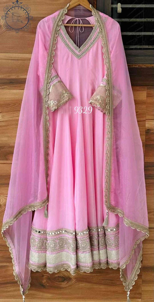Pink Anarkali dress Indian salwar suit designer suit