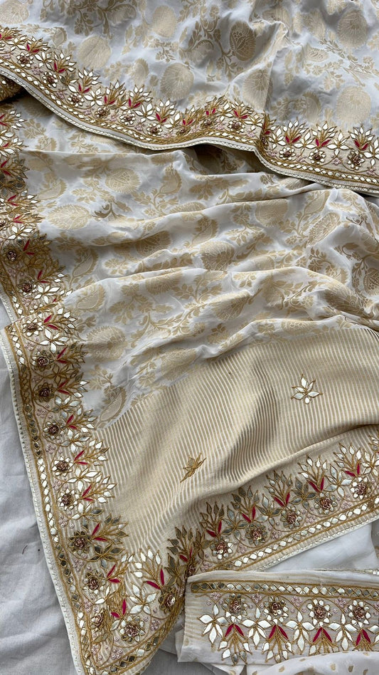 Raamleela inspired Gottapatti Banarsi silk saree