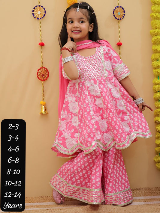 Rivi kids dress kids girl sharara dress