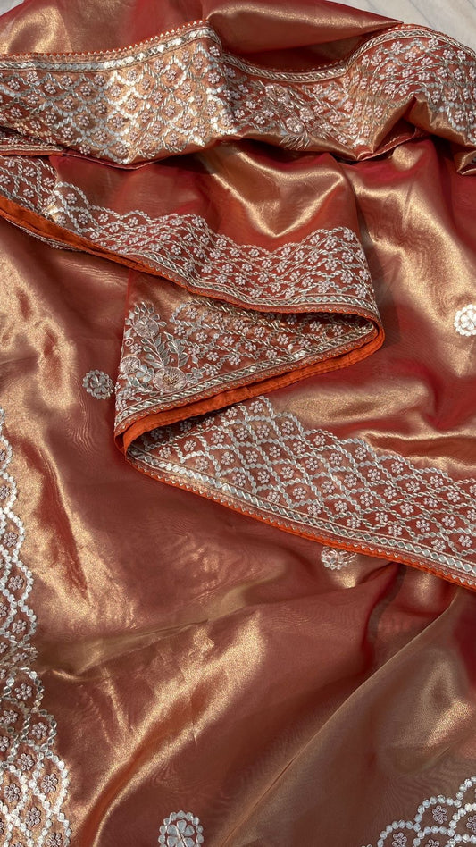 Zari Tiasue Silk Sarees Indian sari