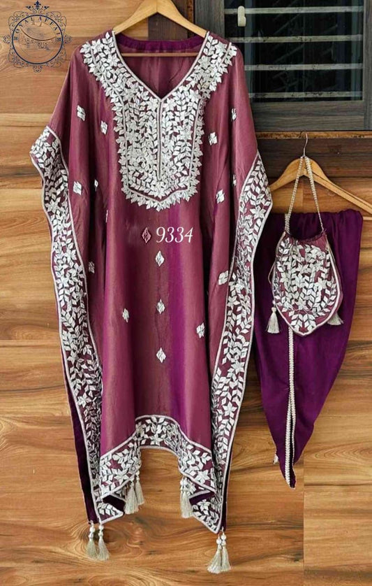 Anokhi kaftan set tissue kaftan set designer kaftan