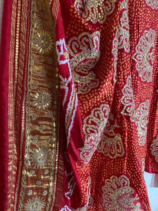 Raina Gajji silk Dupatta embroidered Dupatta