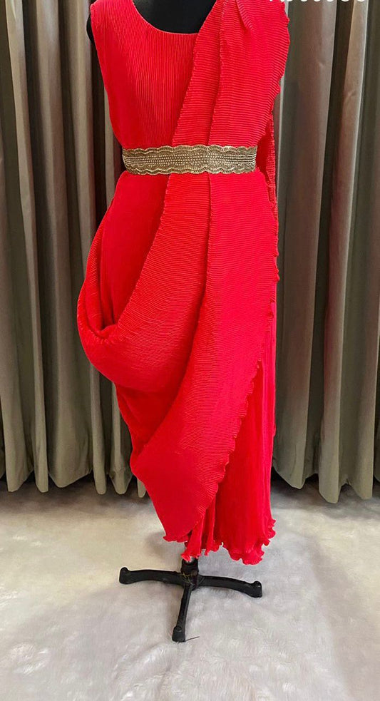 Red beauty hot indowestern dress