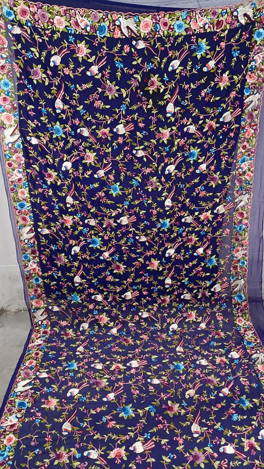 Roksana Parsi Gara saree Pakistani Parsi sari Indian sari