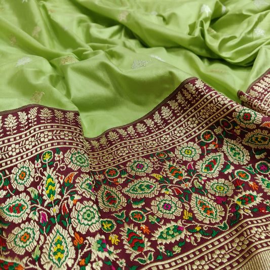 Vintage Banarsi soma Rupa silk saree