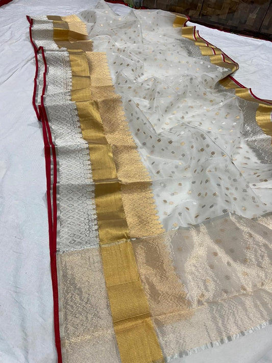 Sunehri Chanderi saree