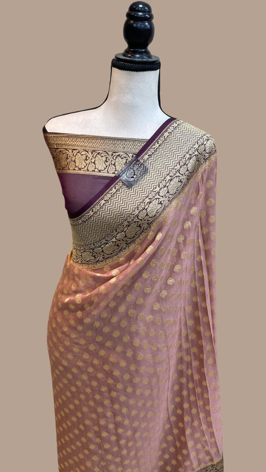Ashika gorgette saree Gorgette saree Indian sari