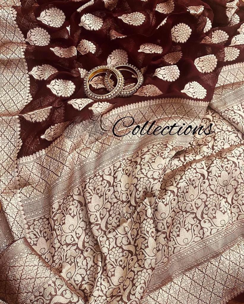 Almaira banarsi zari saree