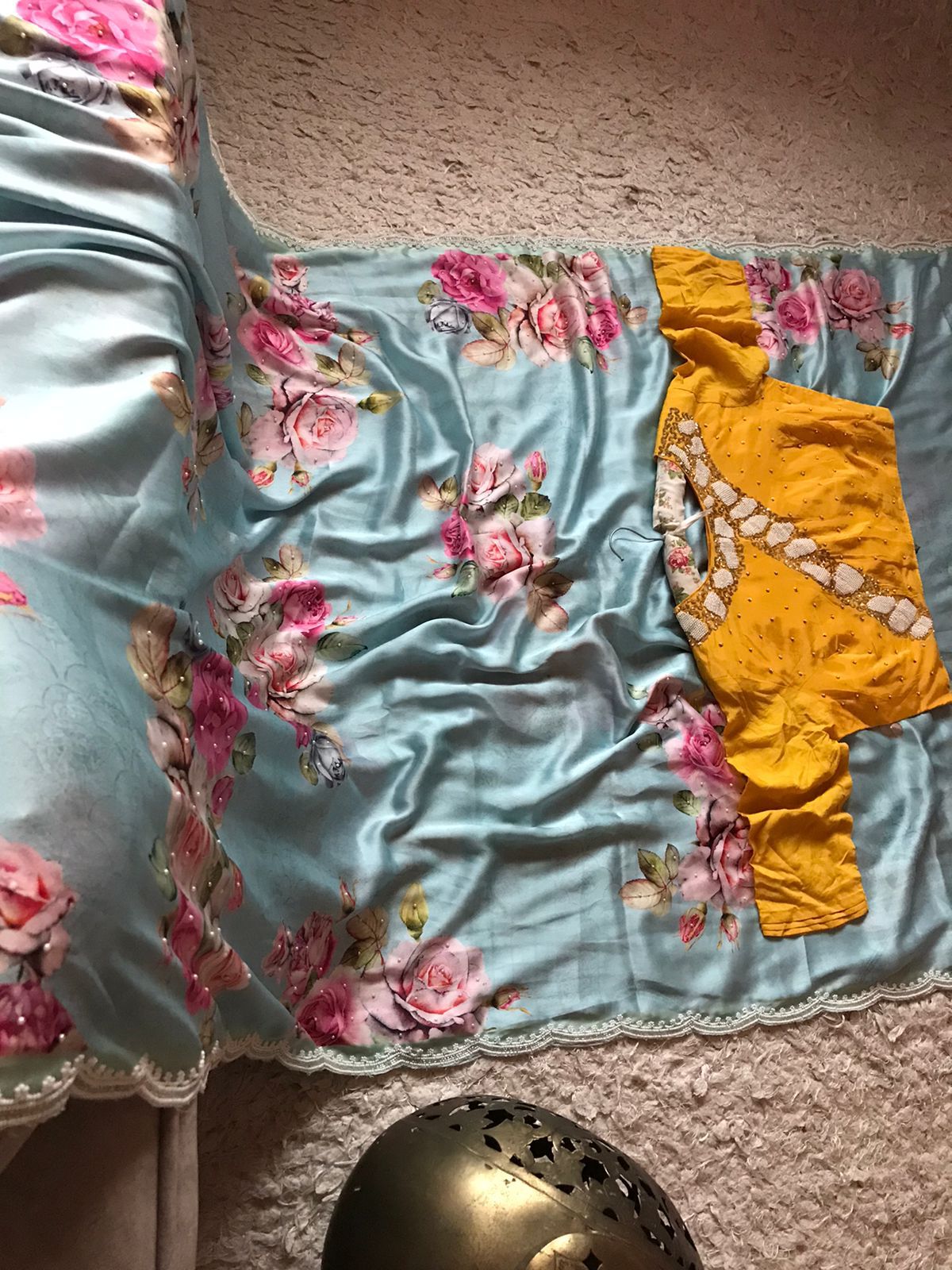 Shamuz luxury print saree