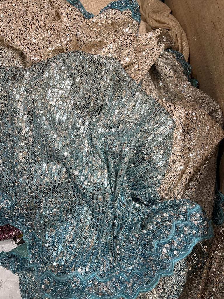 Sivi Shaded sequence saree