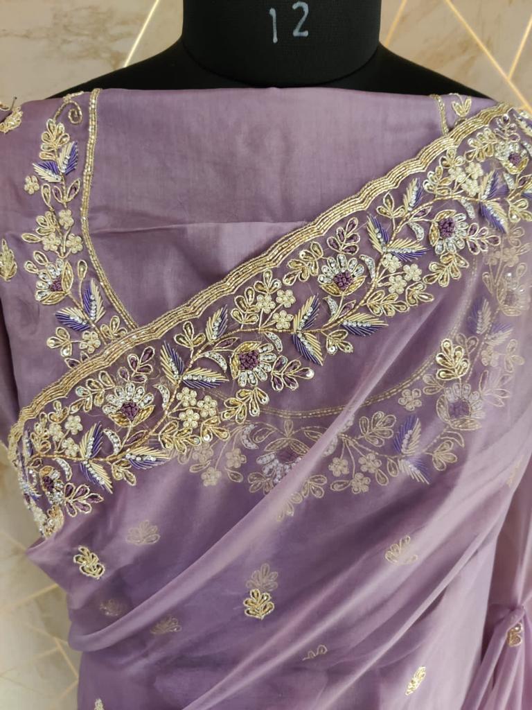 Alica organza zardosi saree