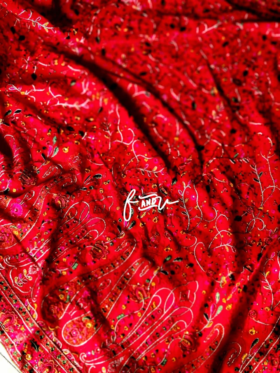 Paisley Kashmiri traditional saree