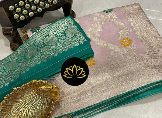 Venshik Moonga banarsi saree