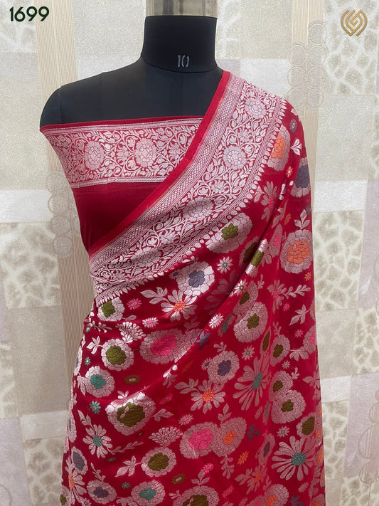 Shubho khaddi tifli gorgette saree