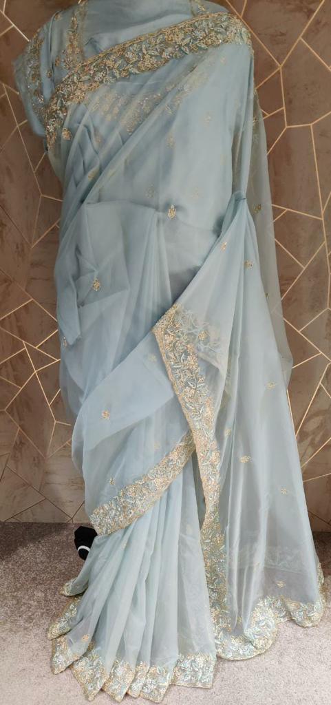 Alica organza zardosi saree